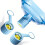 Soft elastomer Bucket Cover accommodates Most-light blue 1