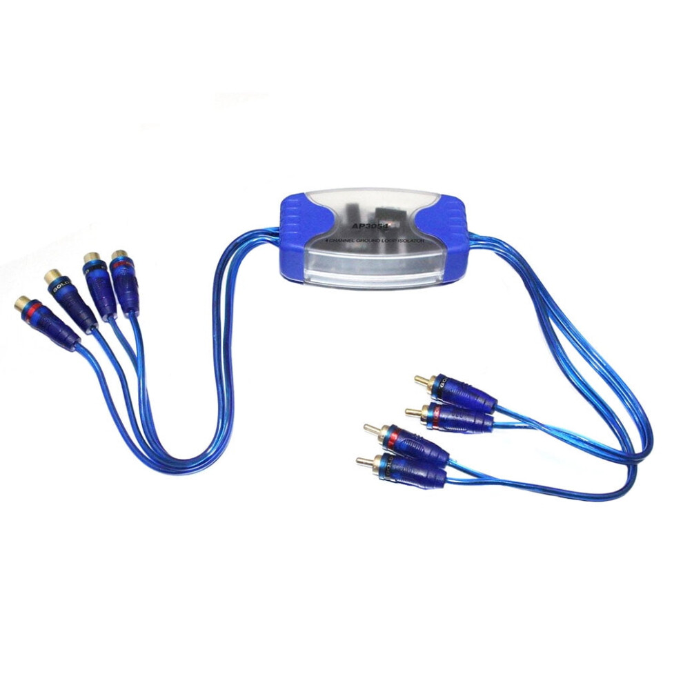 Noise Sound Eliminator 4 Channel Rca Ground Loop Isolator Noise Filters For Car 9028731674988