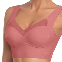 Sports Bras for Women High Support Push Up Bralettes Brick Red 6XL