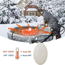Chauffe-abreuvoir sans réservoir pour oiseaux, alimenté par USB, en aluminium, submersible, pour poules en hiver