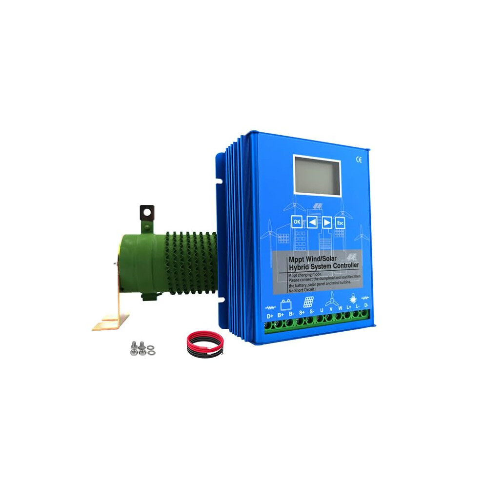 Mppt Hybrid Solar Controller 2000W 12V 24V 48V Wind Solar Charge Controller With Lcd Display For Off Grid Power 9330225574415
