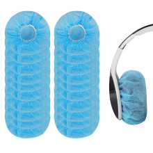(Black) 100 Pieces Headphone Earpad Covers, Disposable Non-Woven Fabric Headphone Covers/Headset Covers/Earpad Protector