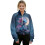 Women's Half-Zip Cropped Sweatshirt Loose Graphic Pullover 1