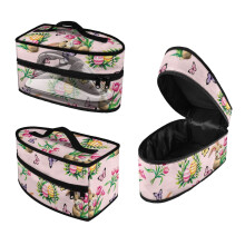 Rabbit and Flowers Garment Steamer Case 11.8x6.69x5.5 Inches Lightweight Iron Accessories for Full-Size Irons(Case Only)