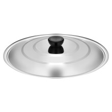 Coperchio in acciaio inossidabile da 28 cm per pentole, padelle e casseruole. Coperchio di ricambio per padelle, resistente e universale.