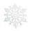 Christmas Snowflake Ornaments Silver 12 Pcs 1