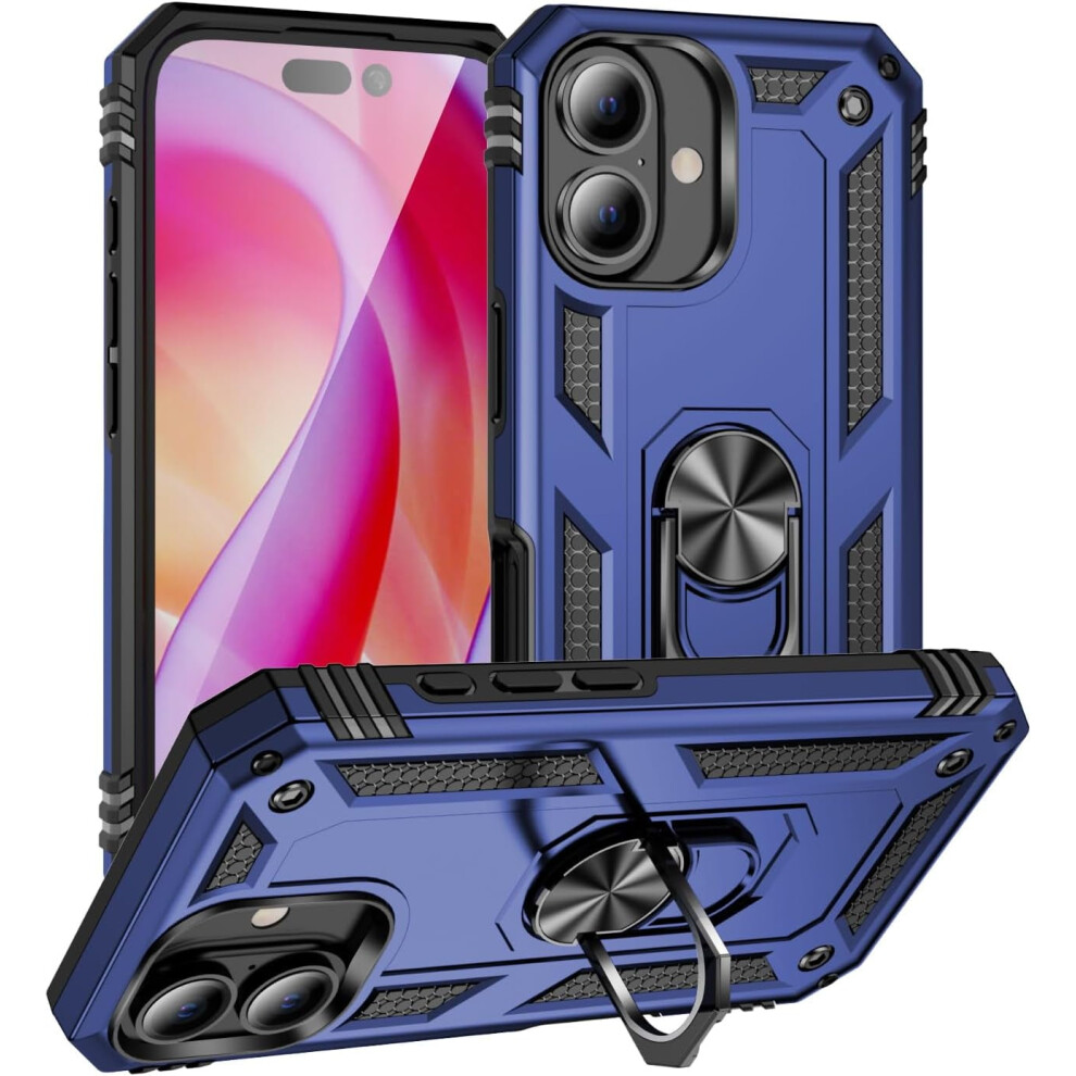 Compatible With Iphone 16E / Se 2025 Case Â Military-Grade Shockproof Cover With Finger Ring & Kickstand 9028731732251