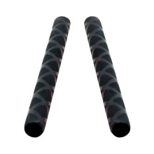 2Pcs Drumstick Wrap Drumstick Grips Lightweight Drum Parts Heat Shrink Drumstick Sleeves Drumstick Tape for Adults Drummer Beginners Kids Black