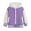 Kinder-Baseballjacke mit Kapuze und Farbblockmuster, langärmelig 1