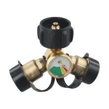 Propán elosztó propán tartály Y-elosztó adapter) Gauge2Way-val LPG adapterhez
