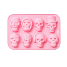Skull Cookie Cutter Pink