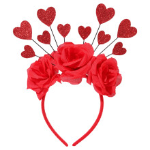 Valentinsdag pandebånd hjerte pandebånd Valentinsdag hjerteformet hårbånd Festartikler til kostumetilbehør