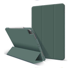 (DARK GREEN) Protective Case For iPad Pro 12.9inch Case With Pencil Holder