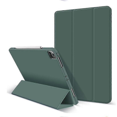 (DARK GREEN) Protective Case For iPad Pro 12.9inch Case With Pencil Holder