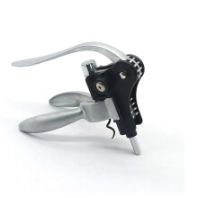 (Black) Woode Lever Corkscrew & Foil Cutter Gift Set: Effortless Wine Opening for All Cork Types