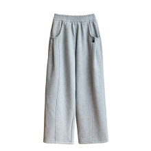Girls Winter Pants Pure Color Wide Leg Trousers Slim Fit Loose Bottoms for Young Ones and Little Ones - Cozy, Comfortable Outerwear for Everyday Wear
