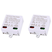 2X Transformateur LED 12V/,  Transformateur 0-10W, Alimentation, Transformateur Électronique pour Lumières LED 12V et Lumière LED