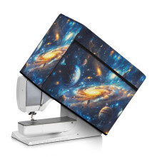 Galaxy Plants Symaskin Dammskydd Estetiskt Skyddsskydd Kompatibelt med De flesta Standard Symaskiner Dekor Enkel Förvaring Dammskydd