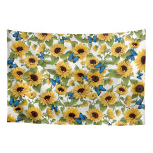 Sunflower Butterfly Mini Wall Tapestry for Bedroom & Living Room Aesthetic Home Decor