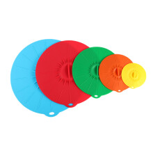 Set of 5 silicone Microwave bowl cover cooking pot pan lid Cover-Silicone food wrap cooking tools kitchen utensil