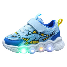 Toddler Barefoot Shoes – Dinosaur Cartoon Mesh Breathable Sneakers for Boys & Girls, Light Hiking Shoes, Compatible with Small/Medium Kids