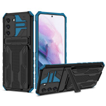 Wallet Case with Hidden Card Holder and Kickstand, Shockproof Slim Protective Cover for Galaxy S21 Plus