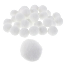 200Pcs White Polyester Puff Balls for Clothing DIY Creative Craft Projects