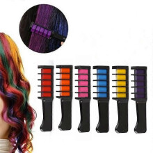 6pcs Hair Color Disposable Temporary Dye Stick Mini Hair Dye Comb Hair Dyeing Chalk Mini Hair Dyeing Fast And Long Lasting Tools