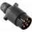 7 Pin Trailer Socket, 12V Electrical Trailer Socket, Plastic N Type 7 Pole Wiring Connector Adapter (Black) 1