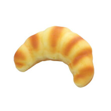 (C) Artificial Bread Fake Bread Simulation Food Model Kitchen Decoration Prop Simulation Bread (Croissant) Medium