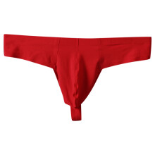 Calcinha fio dental sem fundo, roupa íntima masculina, cueca lisa, calcinha vermelha tamanho M