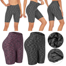 Leggings estivi da donna a cinque punti, pantaloncini aderenti a vita alta, pantaloni da yoga per hip-hop, danza, yoga, salto della corda, pesca,