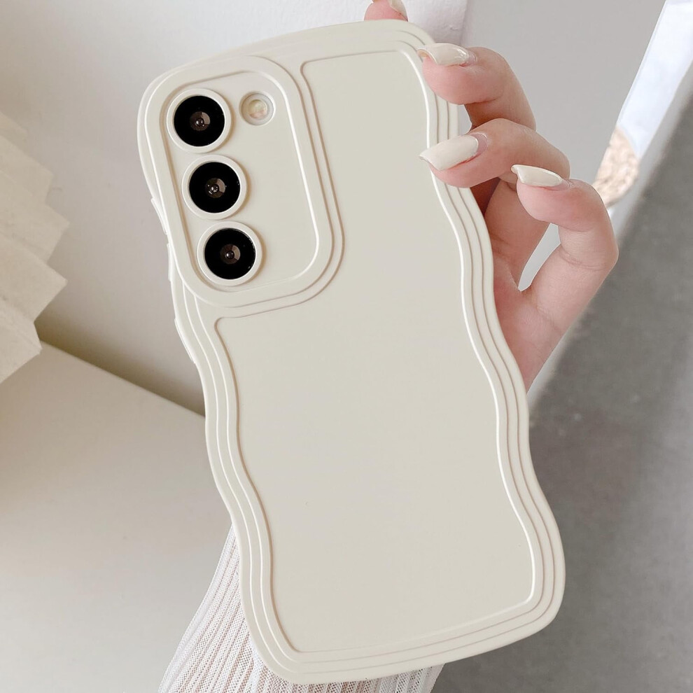 Wave Frame Case For Samsung Galaxy A15 4G/5G Â Slim, Shockproof, Anti-Scratch Tpu Bumper Cover In White 9028731571126