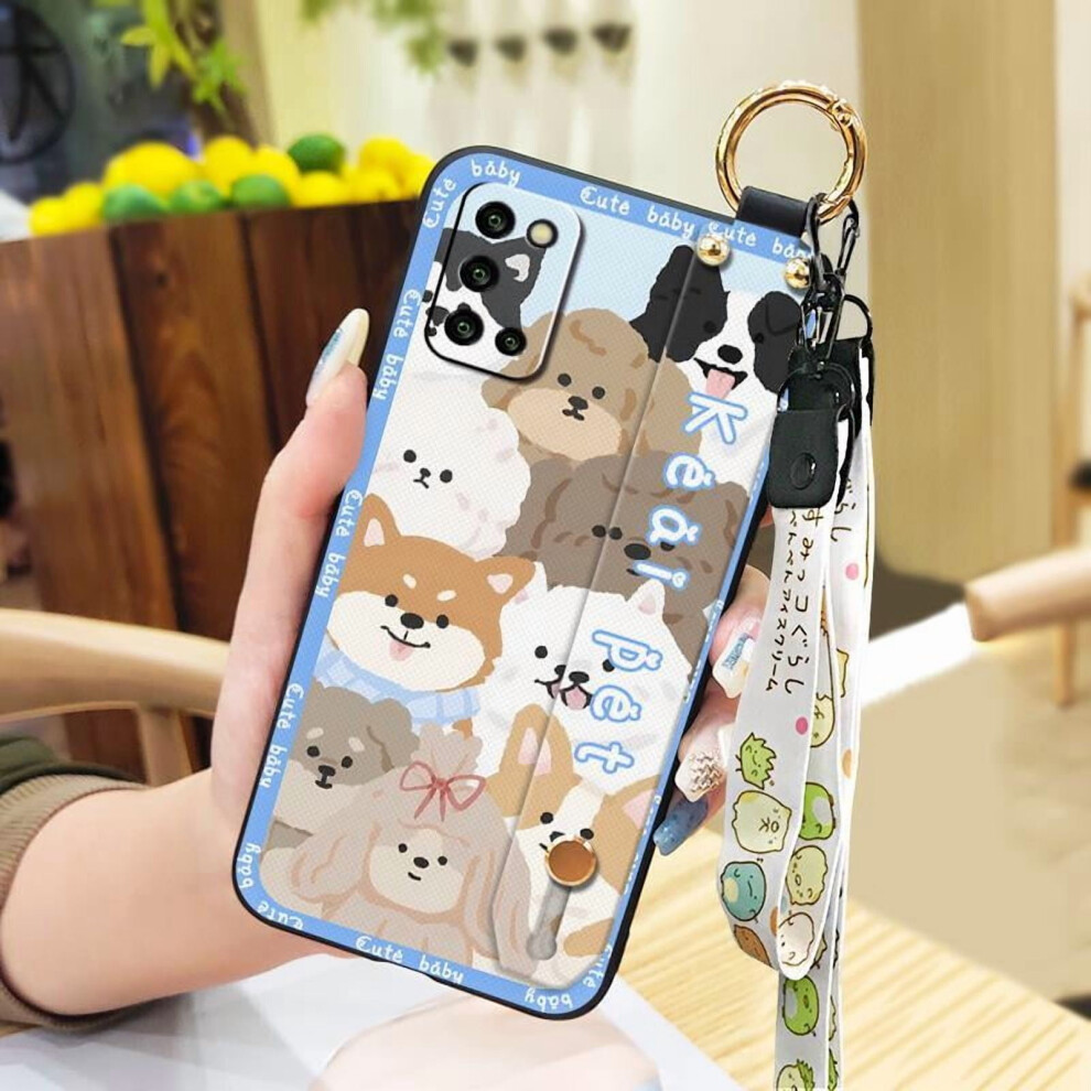 Phone Case For Samsung Galaxy A03s/Sm-A037g Â Anti-Knock, Waterproof, Silicone Ring, Soft Protective Cover With Kickstand & Lanyard 9365509104378