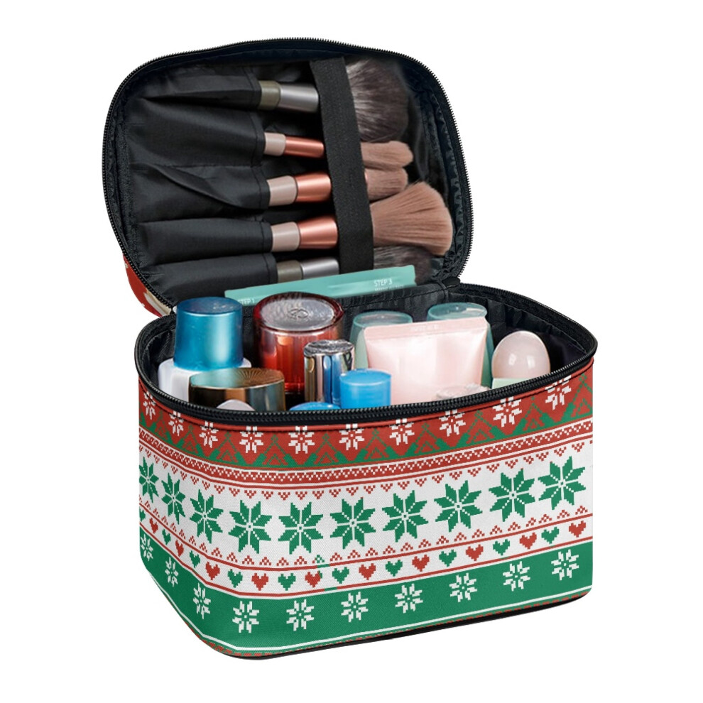 Christmas Sloth Makeup Bag Organizer for Traveling Women Travel Portable Effortless Organization Hand-Held