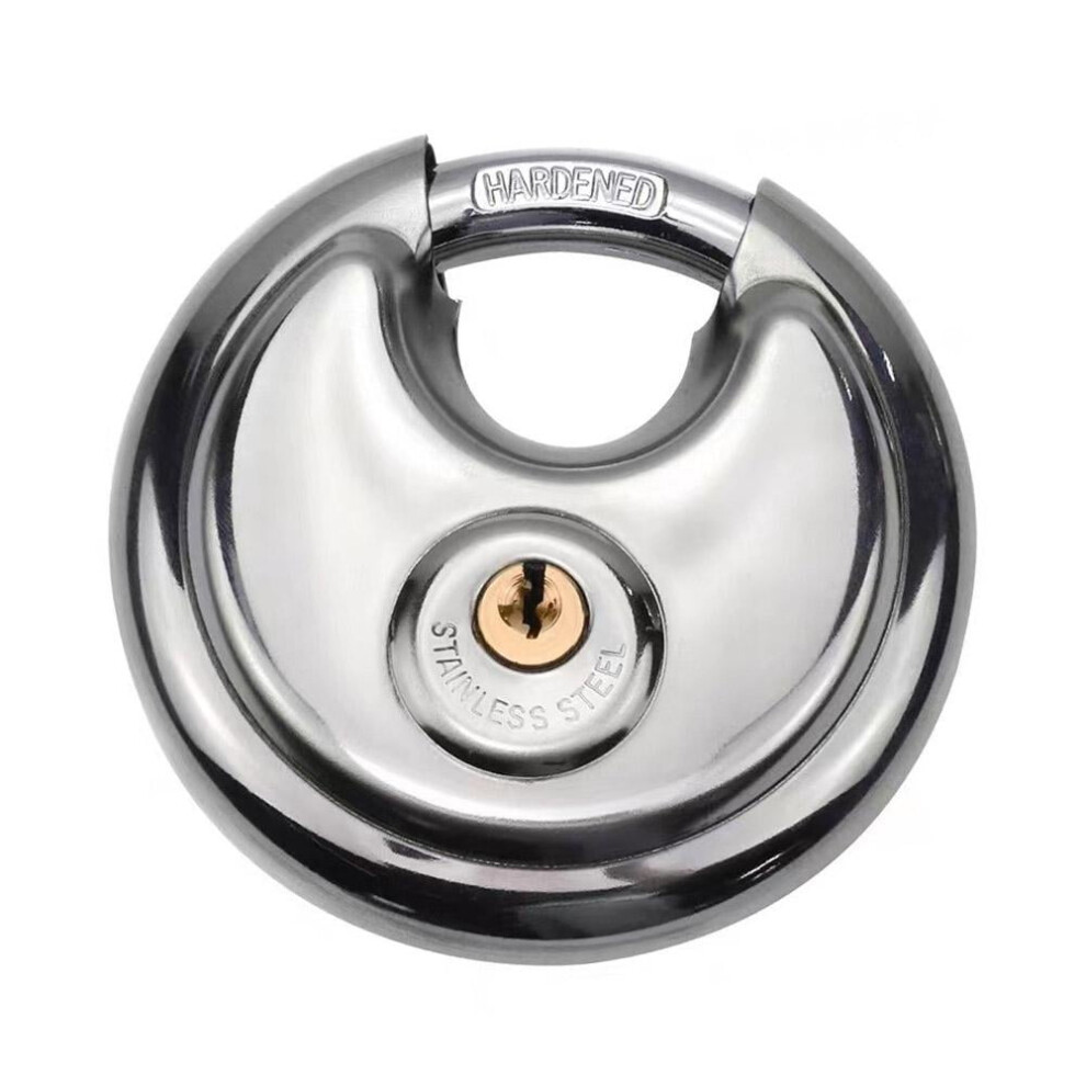 Heavy Duty Round Disc Padlock,AntiâRust Waterproof Steel Lock,Secure Indoor Outdoor Use With Horizontal Opening 9028731674506