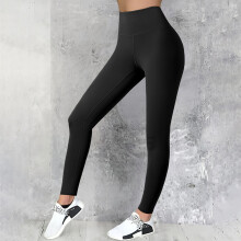 Kiárusítás! Női leggings Női hasformáló edzőnadrág Női hasformáló leggings Női jóganadrág Fekete2XL