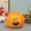 Halloween Candy Bag Yellow Ghost Face 1
