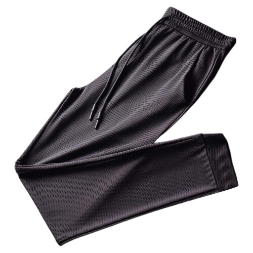 Men's Quick-Dry Casual Trousers Elastic Waist Drawstring