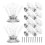 10Pcs Clear Acrylic Crystal Knobs For Cabinets Home Decor 1.2x1.2x1In 1