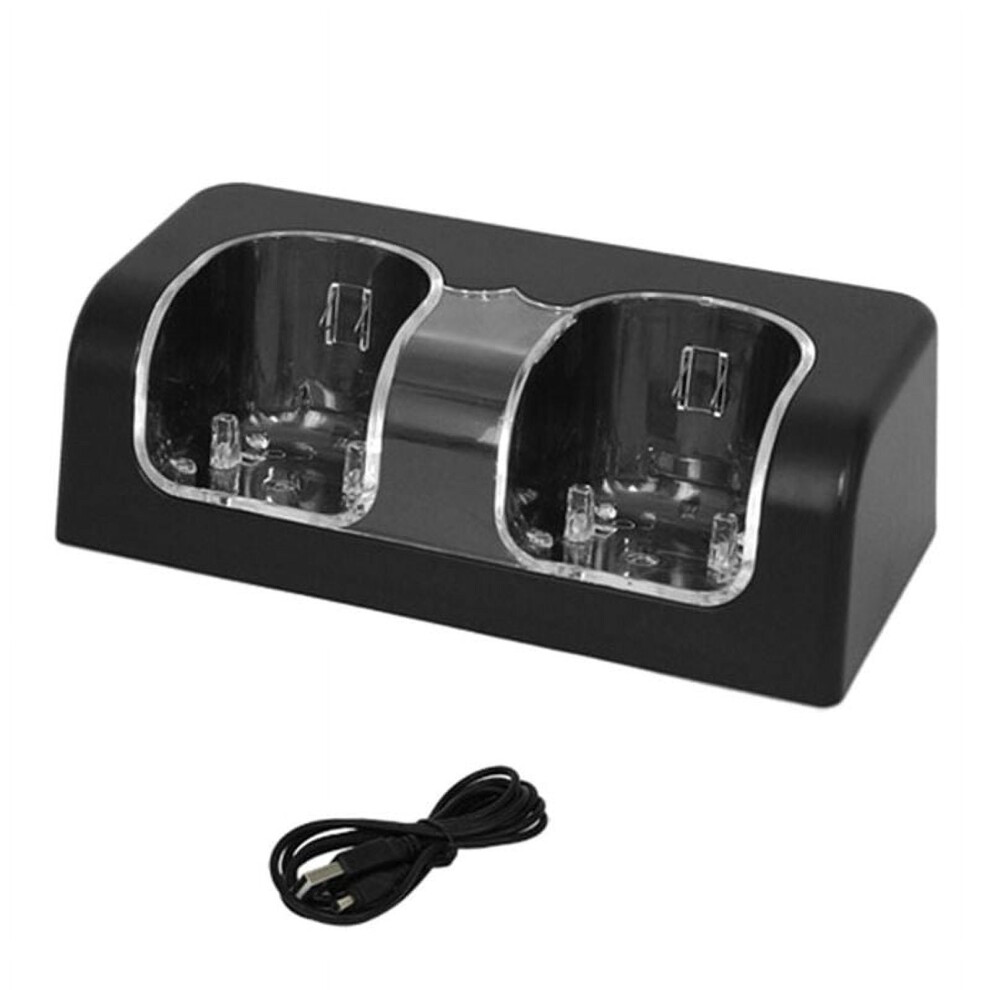 Charging Station Dual Charger Dock For Wii Remote Controller Gaming Handle Controller With Led Indicator Charging Cord 9365509239698