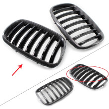 2x Griglia anteriore a doppio rene per BMW X5E70X6E71 2008 2009 2010 2012 2013