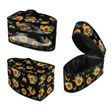 Butterfly and Sunflower Iron Carrying Bag with Handle Handheld Travel Case, Case Only