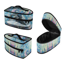 Watercolor Wildflower Field Iron Carry Case (11.8x6.69x5.5 In) Polyester, Bag Only