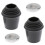 2pack Threaded Bass Drum Spur / Floor Tom Leg Tips Rubber Feet w/ Lock Nut 1