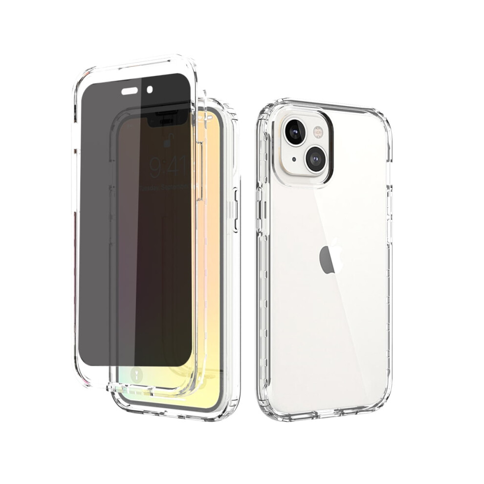 Crystal Clear Iphone 14 Pro Case W/ Anti-Spy Screen Protector, Yellowing-Resistant & Shockproof Â Compatible With Iphone 14 Pro 6.1" 9365509240656