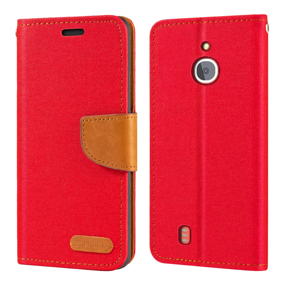 Wallet Case Pu Leather Flip Cover With Card Slots Magnetic Closure For Nokia 3310 4G Red 9771547560135