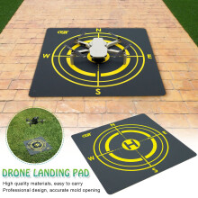 Pyaiiner Drones Landing Pad Sammenleggbar Dobbeltsidet For Drone Parkeringsforklematter Med Oppbevaringspose