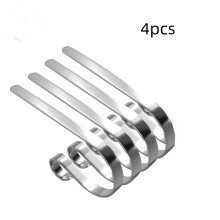 TETOU Christmas Stocking Holders No-slip Adjustable Hooks for Fireplace Mantel Stocking Hanger Hooks 4pcs