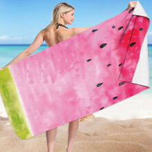 Paasdecoratie strandhanddoeken – 76 x 152 cm microvezel, zandbestendig, lichtgewicht, kleurrijk, multifunctionele handdoek voor op reis, bij het